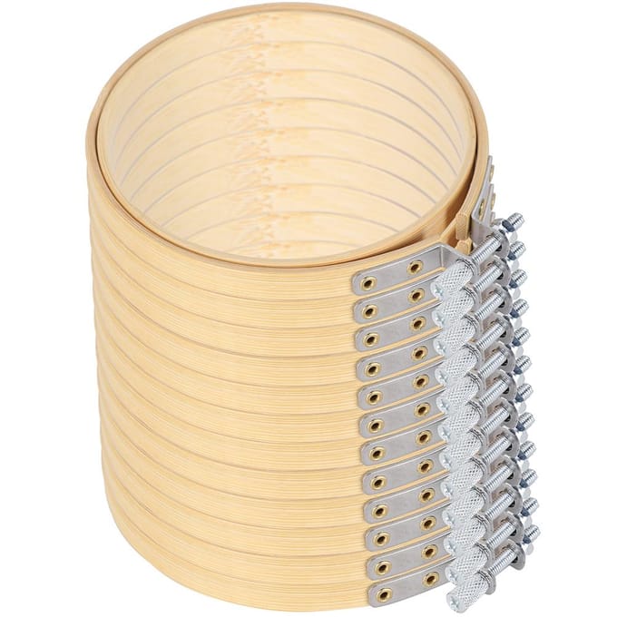 Borduurringen Cirkel Kruissteek Ring Houten Frame Crème Kleurige Doe-het-zelf Gereedschappen brown