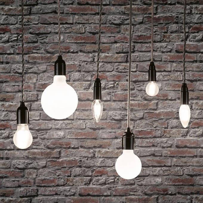 Filament 230 V LED kaars E14 2x470lm 2x4,8W 4000K Mat