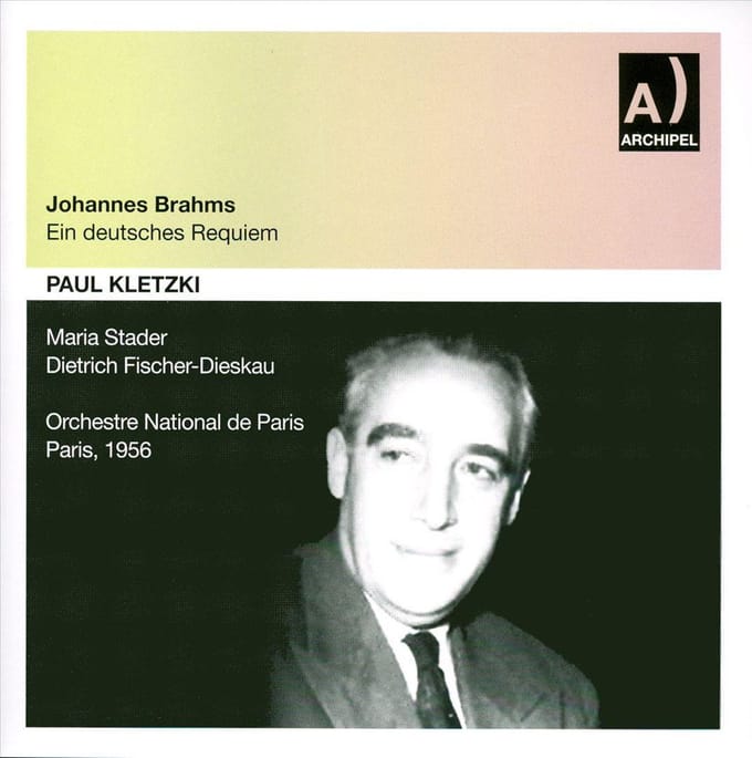 Brahms: Ein Deutsches Requiem (Paris 1956)