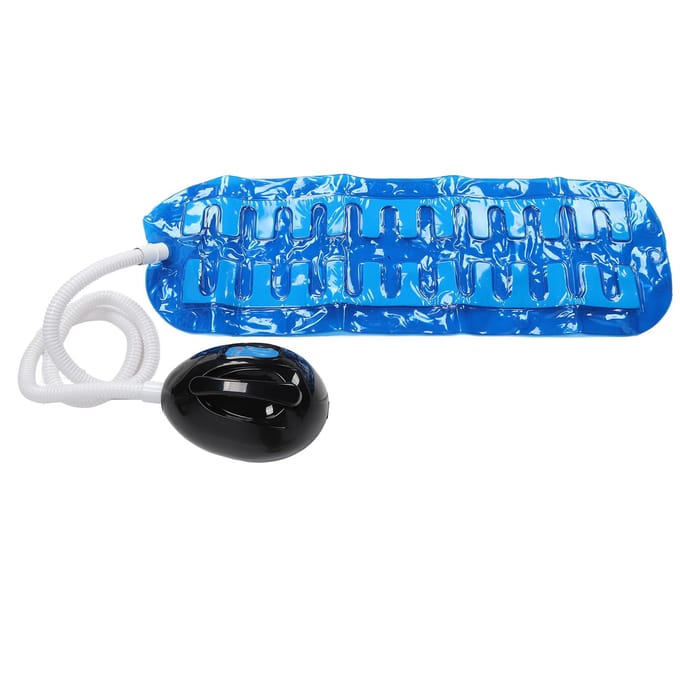 Tapis de Bain Moussant Électrique Massage Corps Entier 3 Vitesses Bain Moussant Machine Thermale avec 3 US Plug blue