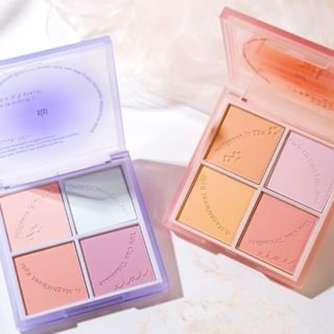xixi - 4 Colors Blusher Palette - 2 Colors #2