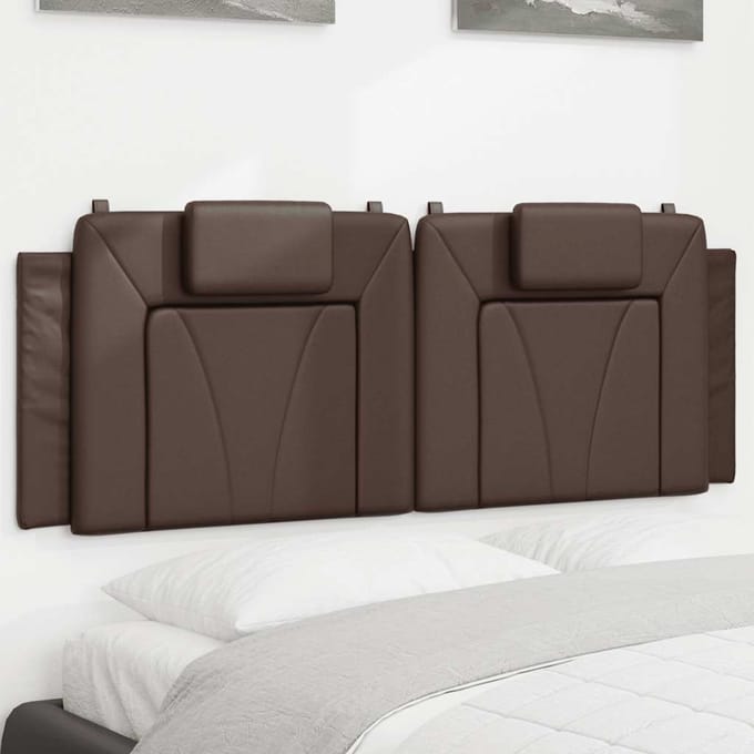 vidaXL - Hoofdbordkussen - "Viana" - 120 - cm - kunstleer - bruin