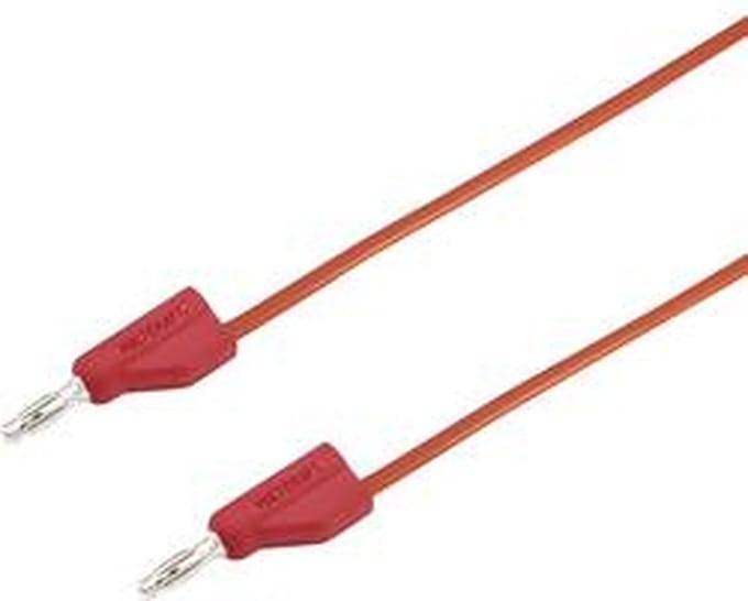 VOLTCRAFT MSB-300 Meetsnoer Banaanstekker 4 mm Silicone 1.50 m Rood 1 stuk(s)