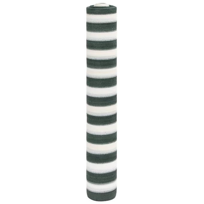 vidaXL - Privacynet - 195 - g/m² - 2x10 - m - HDPE - groen - en - wit