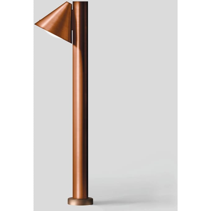 Bega 84072K3 Asymmetrische tuinpadverlichting van koper