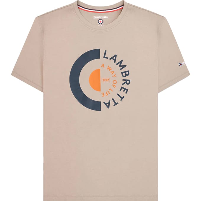 Lambretta Heren Doel T-Shirt (Steen)