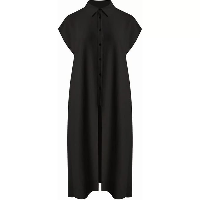 Lange crêpe jurk voor dames Mat Fashion