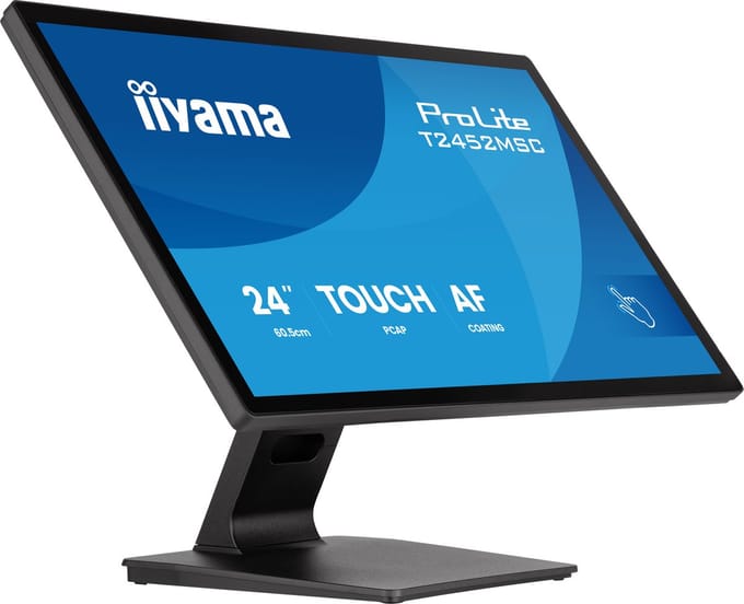 iiyama ProLIte T2452MSC-B2 - 24 inch - Full HD - IPS - Touch - 400 cd/m2 - Speakers