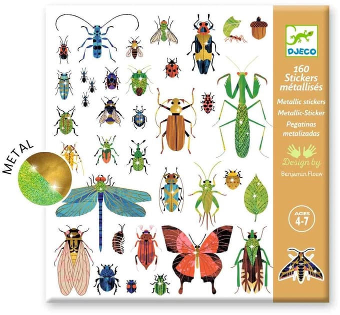 DJECO stickers Microkosmos metallic 4 jr+
