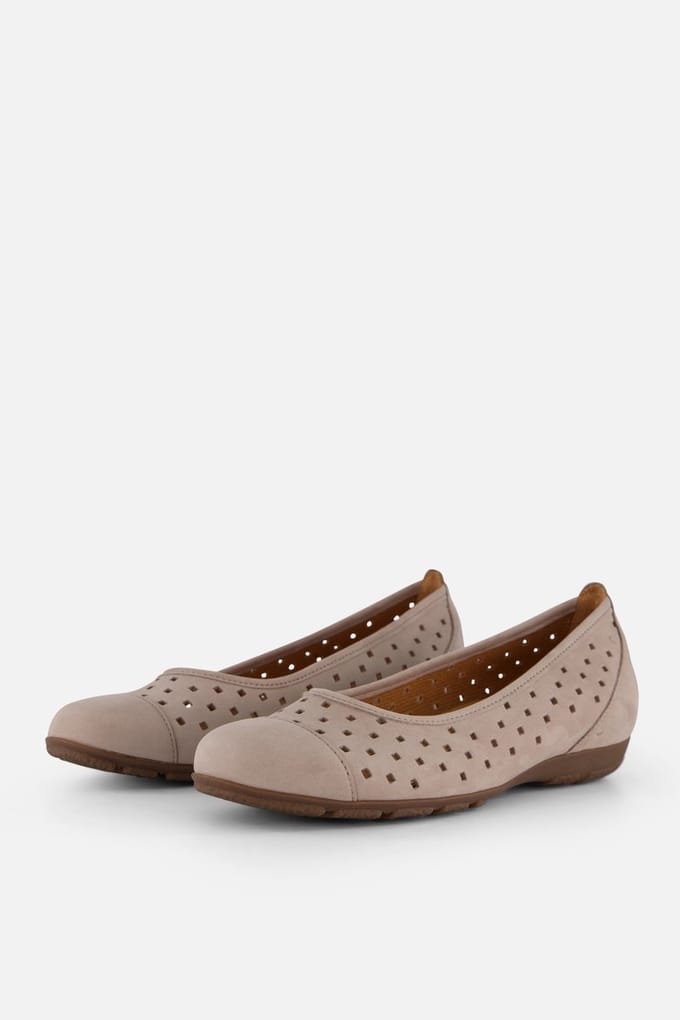 Gabor Instappers beige Nubuck - Dames - Maat 42