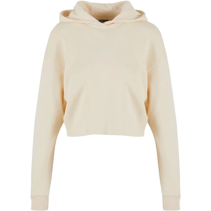Urban Classics - Oversized Light Terry Crop Hoodie - XL - Beige