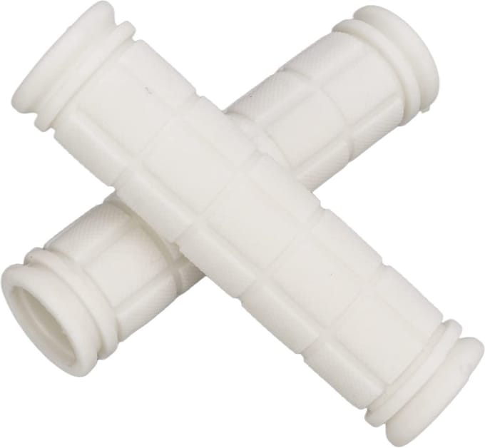 *** Full Grip Fietshandvatten Wit - Anti Slip - Fietsstuur - 115mm/22mm - van Heble® ***