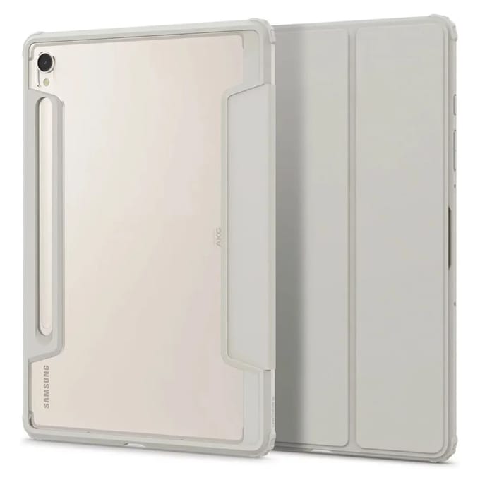 Spigen Ultra Hybrid Pro Bookcase voor de Samsung Galaxy Tab S9 11.0 inch - Grijs