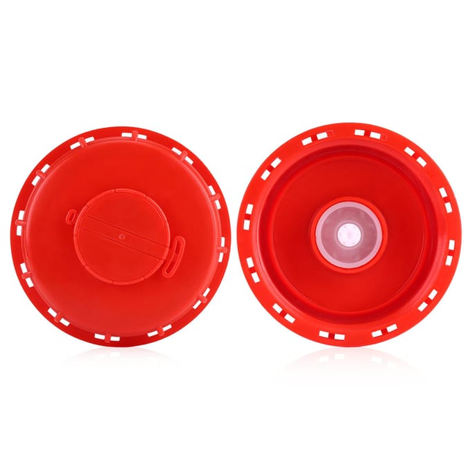 Water Vloeistof Opslag IBC Tank Fitting Plastic Deksel Dop Adapter 163mm (Type A) red