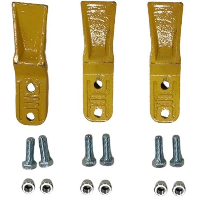 3 Set Graafmachine Baksteun voor 23 230 Serie Minishovel Graaflaadcombinatie Vastschroefbare Baksteun Vervanging Koolstofstaal Graafaccessoires