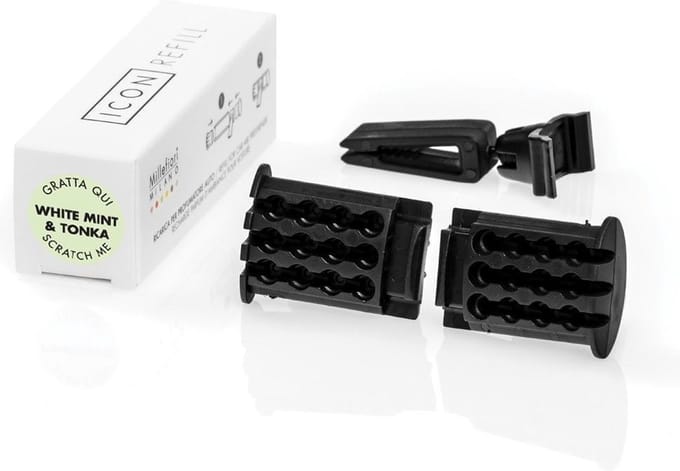Millefiori Milano Icon car refill White Mint en Tonka