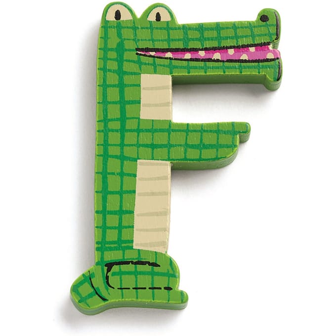 DJECO houten letter animal F