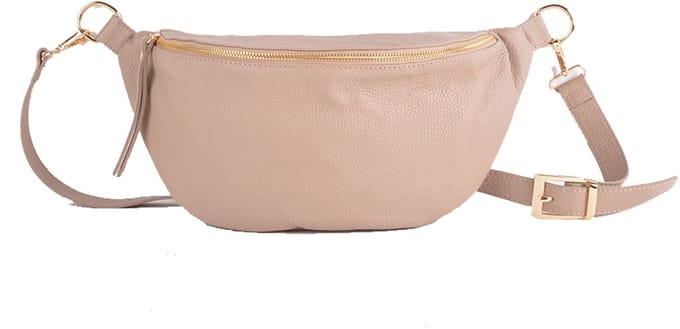 Giuliano lederen heuptas XL Tamara - Taupe - Ruim - Made in Italy