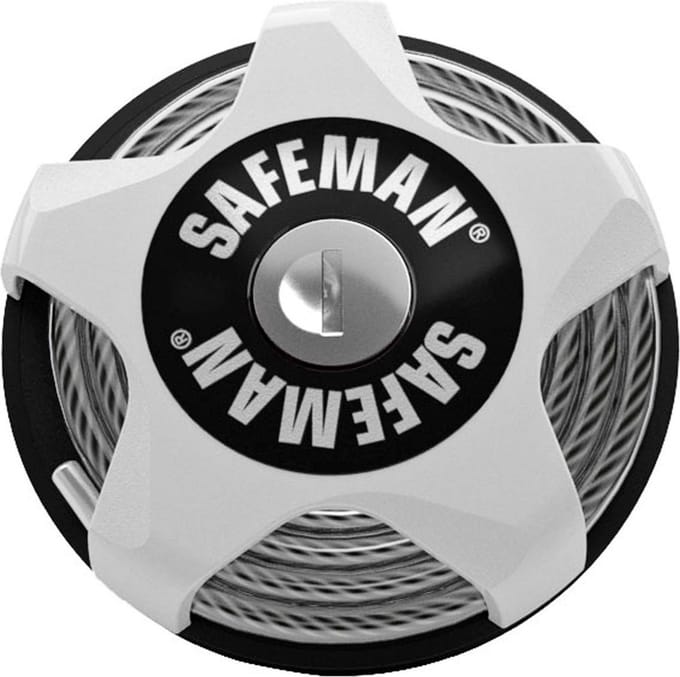 SAFEMAN - Kinderwagen slot - Mountainbike & Racefiets Compact & Multifunctioneel - Wit