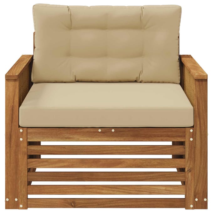 vidaXL - Buiten - Midden - Sofa - Naturel