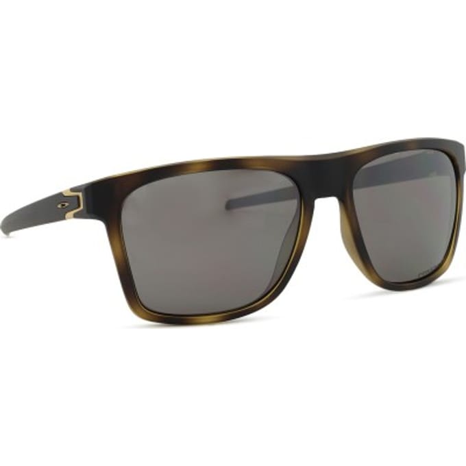 Oakley Leffingwell Matte Brown Tortoise/ Prizm Black Polarized - OO9100-18