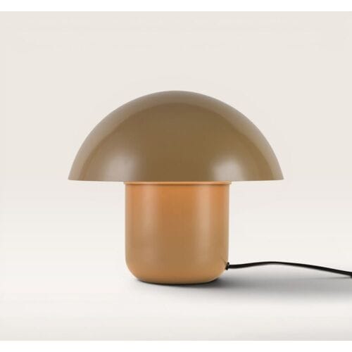 LUSENZ Javera - Mushroom lamp 25 cm - Dressoir lamp - E14 fitting - Brons metaal - Met aan/uit-schakelaar