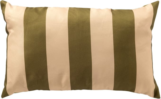 Textino - APOLLO - buitenkussen 30x50 cm - gestreept - Olive Branch - groen, beige