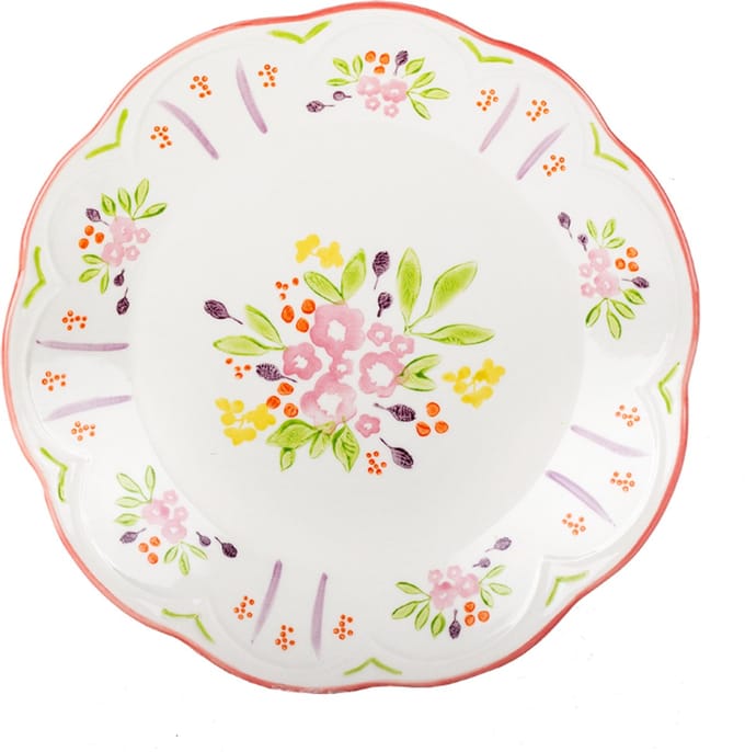 Kitsch Kitchen diner bord Mercado de Flores groen