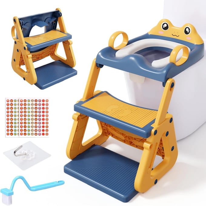 Kindertoiletbril met Antislip & Opvouwbaar Ontwerp voor Zindelijkheidstraining
