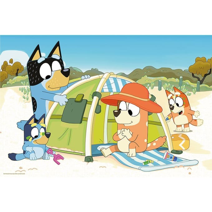 Trefl Bluey's Great Day BBC Bluey 24 Maxi stukjes Legpuzzel - 24 stukjes - Vanaf 3 jaar