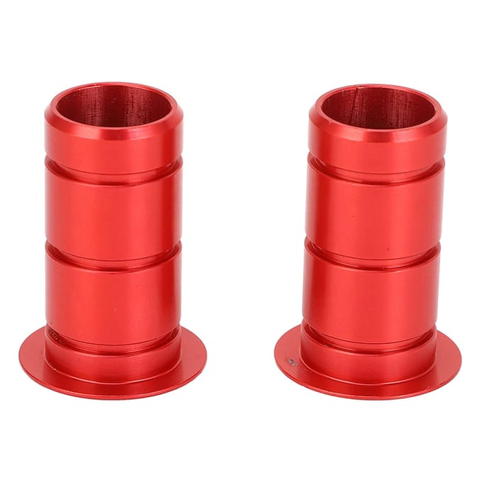 Mountain Road Cycle Hub Steekas Adapter 15MM naar 12MM Voorste Steekas Adapter Aluminiumlegering Rood black