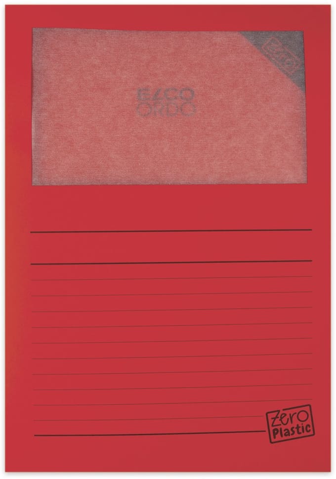 Elco Zero L-map recyclebaar A4 rood 100 stuks