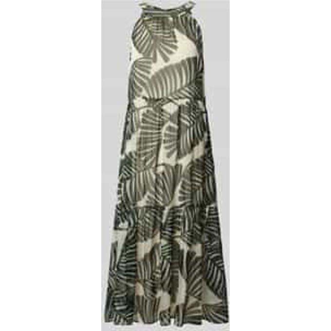 relaxed fit midi-jurk met florale all-over print