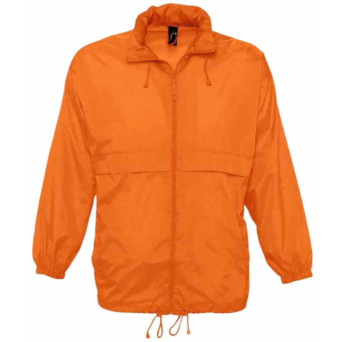 SOLS Unisex Surf Windbreaker Lichtgewicht Jasje (Oranje)