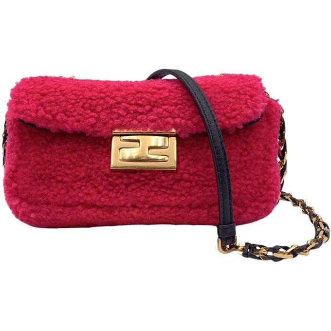 Fendi leren schoudertas in baguette-stijl