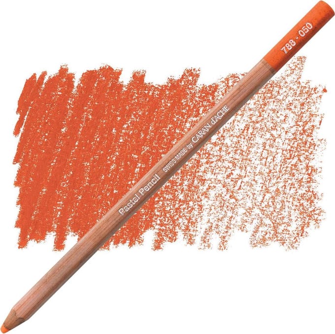 Caran D'ache Pastel Potlood - Flame Red (050)