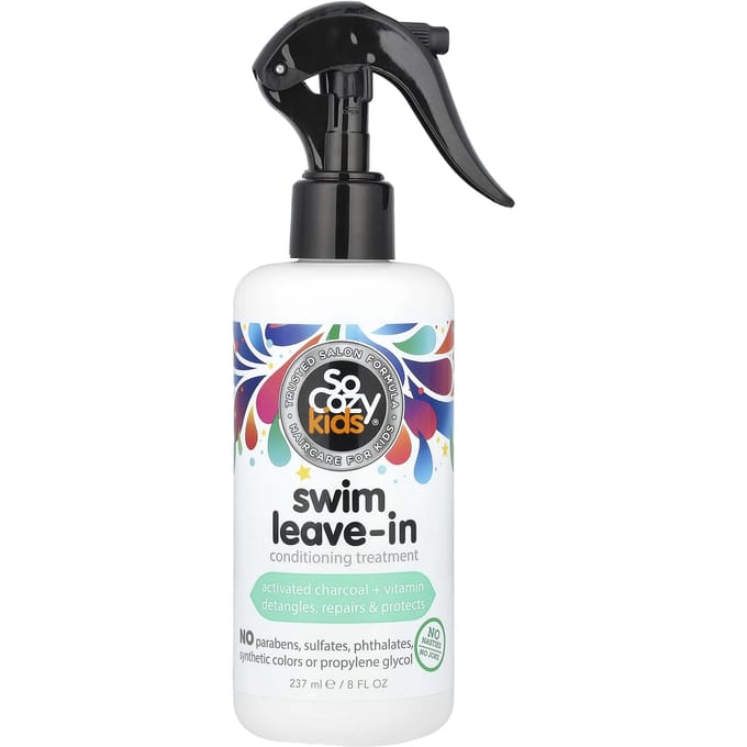 SoCozy, Kids, Swim Leave-In Conditioning Treatment, 8 fl oz (237 ml) gray