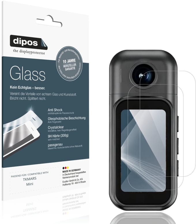 dipos – 2x Pantserfolie geschikt voor TKMARS Mini | 9H Screenprotector