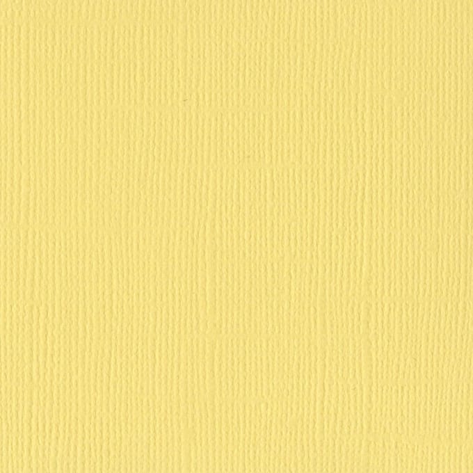 Bazzill Textuurpapier - Mono Canvas - 30.5x30.5cm - Lemonade - 25 vellen