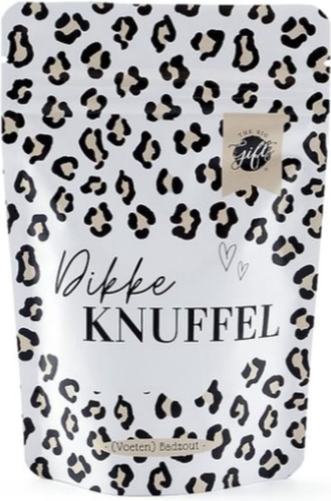 (voeten) badzout - dikke knuffel - leuke verpakking - cadeau - bedankt