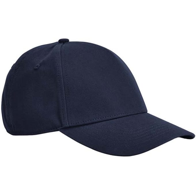 Beechfield EarthAware Klassieke Organic Cotton 5 Panel Baseball Cap (Franse marine)