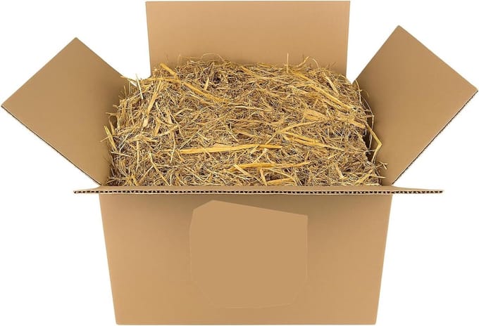 Natuurlijk stro - Dier stro - Kattenbak vulling - Hoog absorptievermogen - 1 kg - Natuurlijk
