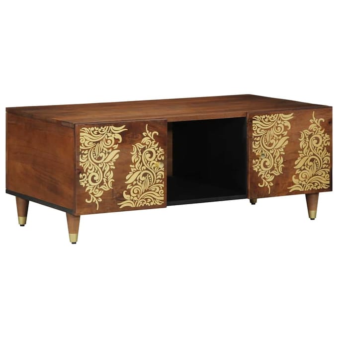 vidaXL - Salontafel - Honing - bruin - 100 - x - 54 - x - 40 - cm - Massief - Mango - Hout