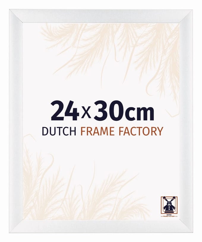 Fotolijst 24x30 cm - MDF - Wit Hoogglans - Praag