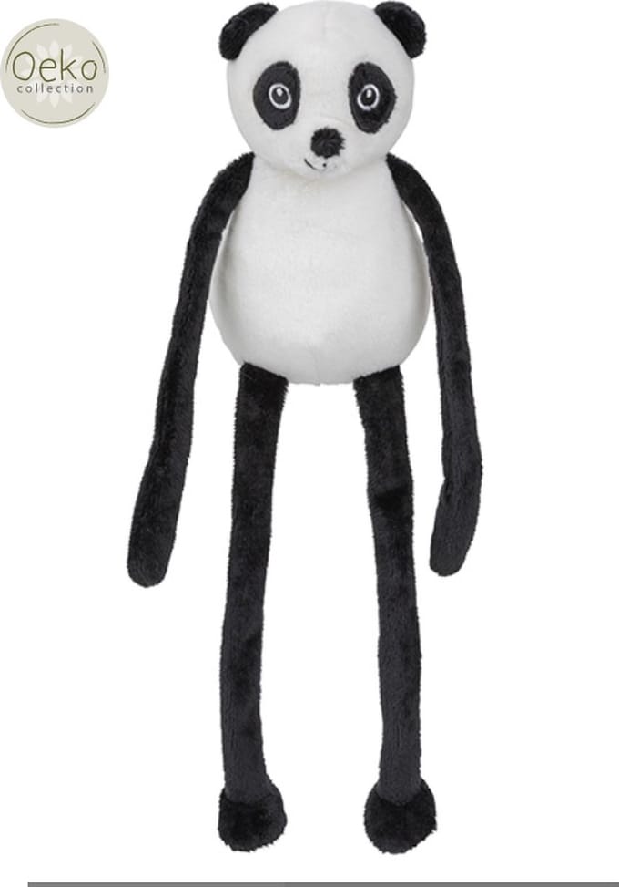 Nature Planet Panda pluche knuffel 33 cm - zacht speelgoed - gestikte oogjes - geschikt voor baby's