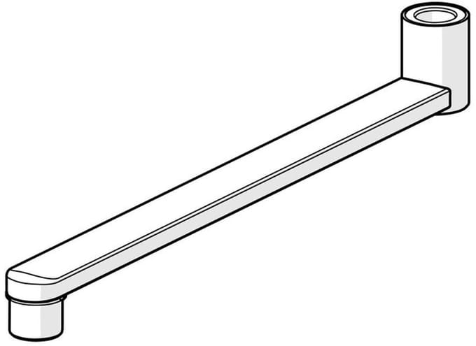 HANSA Uitloop HANSA L=300 Sprong 300 mm Chroom, 59914660