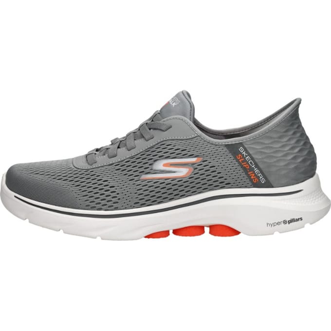 Skechers Slip-ins Go Walk 7 - Free Hand 2 - Heren Instappers - Grijs