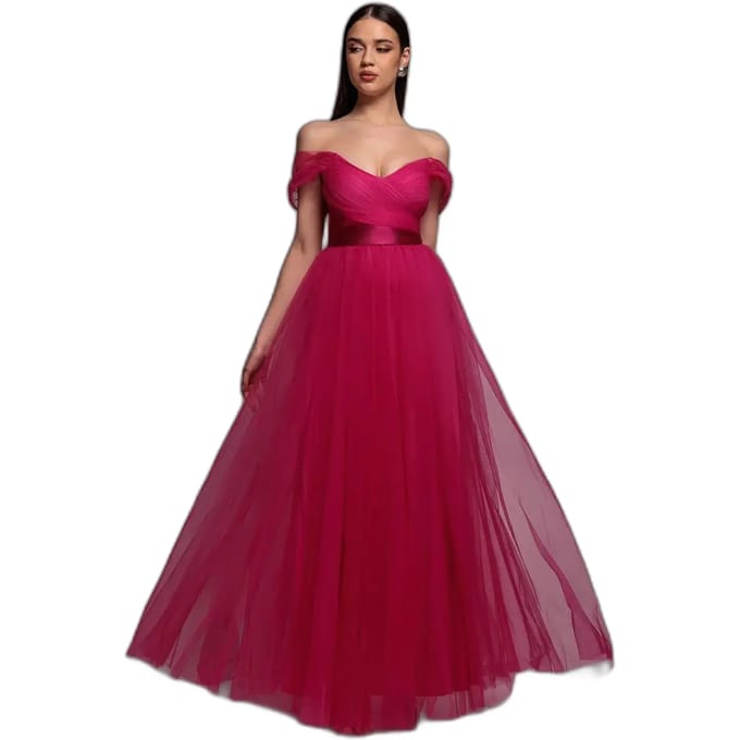 Damesjurk off-the-shoulder Goddiva