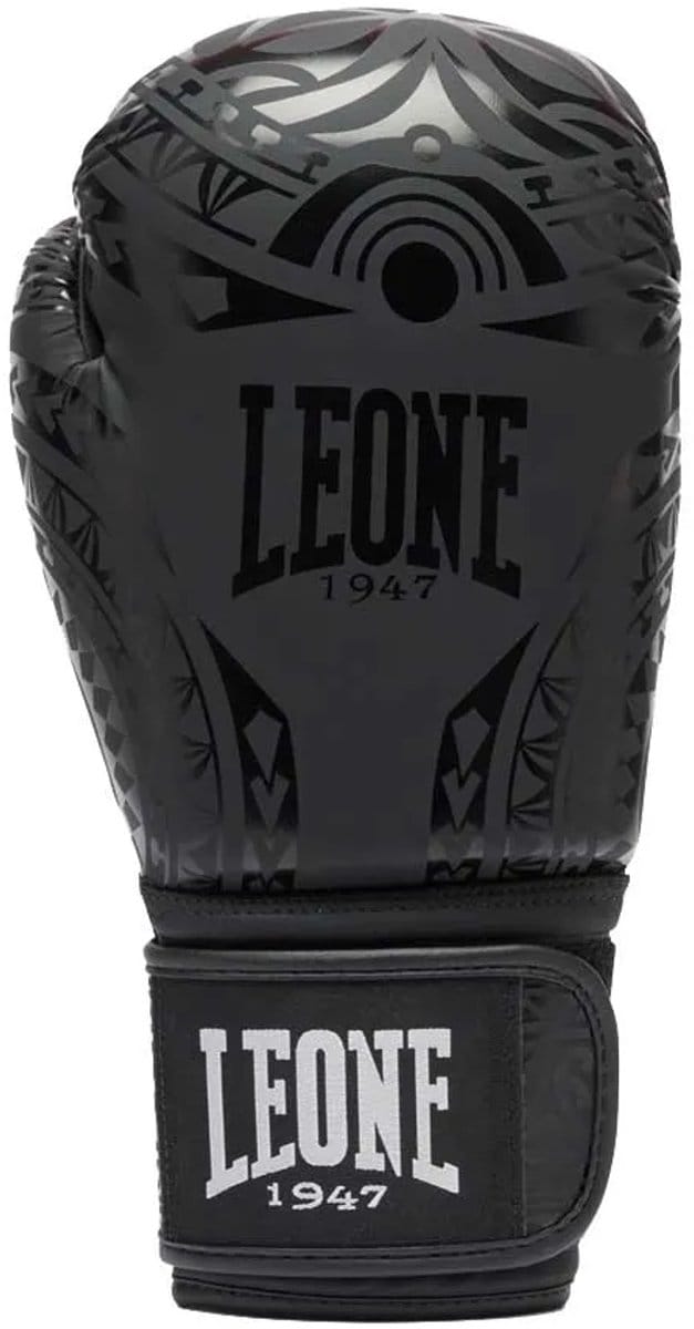 Leone1947 Haka Kunstleren Bokshandschoenen Zwart 16 oz