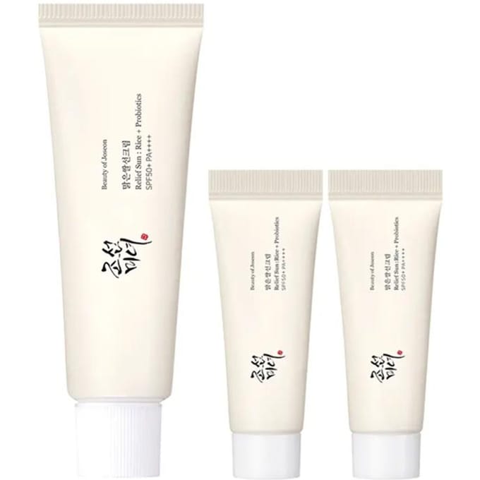 Beauty of Joseon Clear Rice Sun Cream 50ml Set (+10ml × 2) white